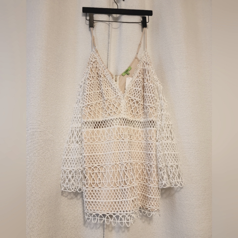 NWT Crochet Romper